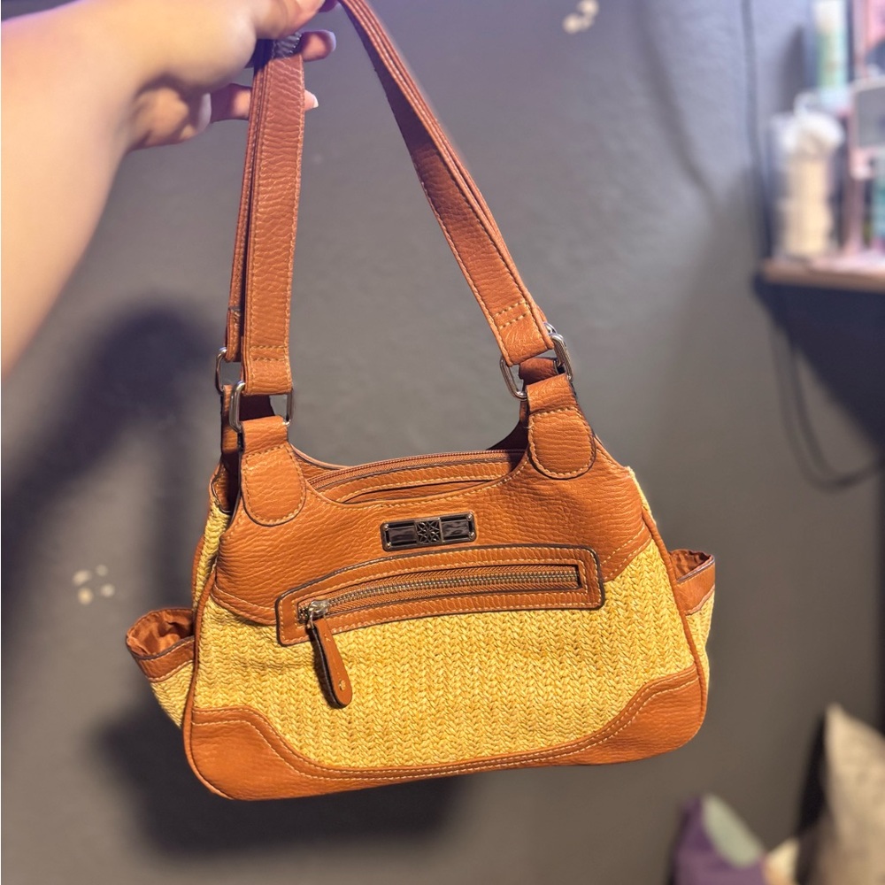 Stylish Tan and Brown Women's Handbag